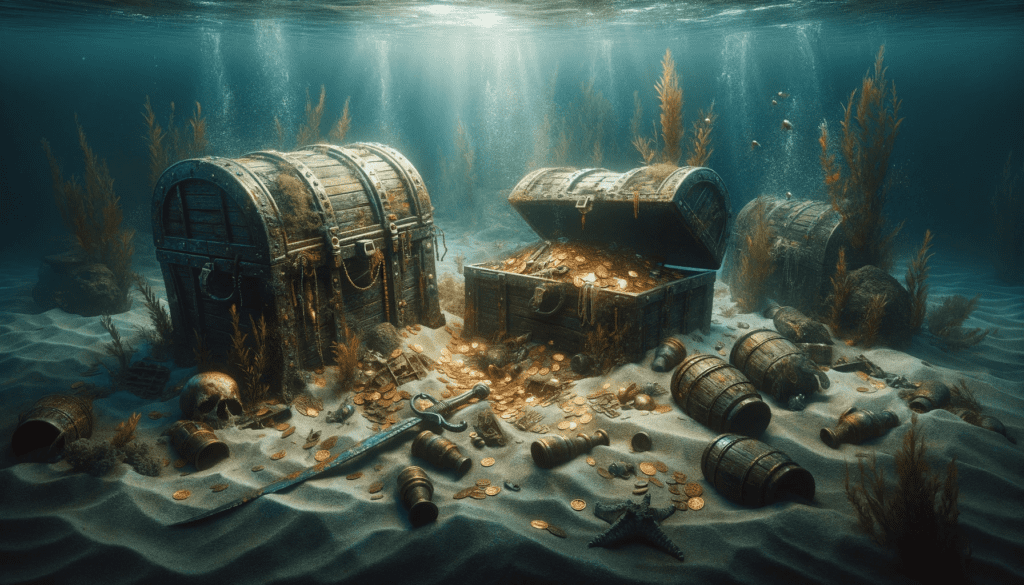 Treasure on sea floor