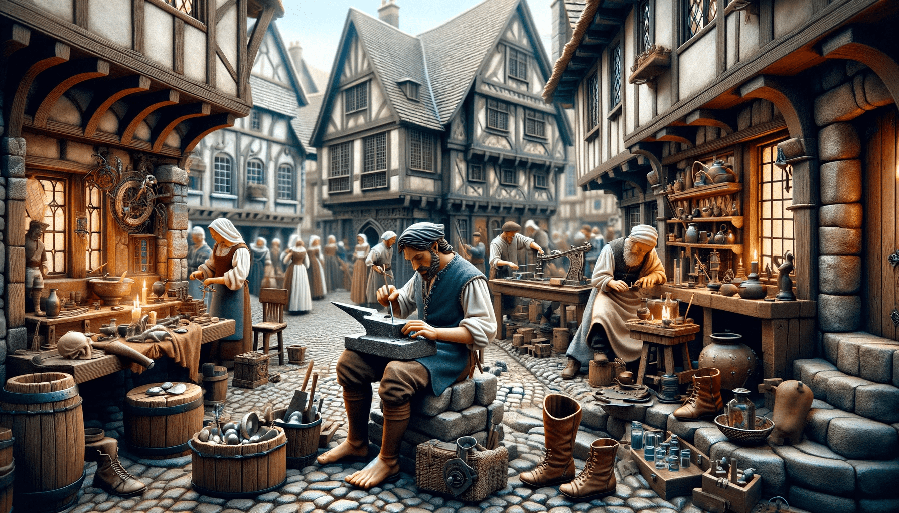 Crafts and Guilds in the Cities